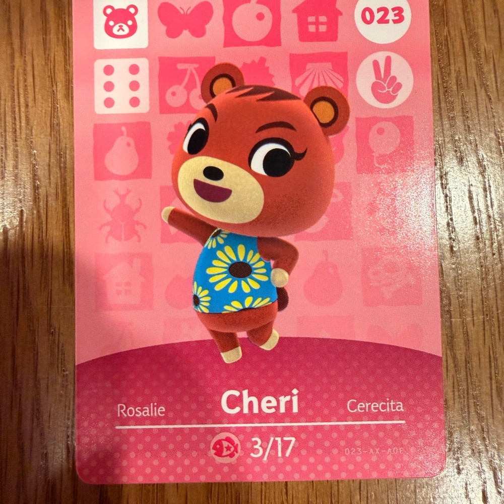 Cheri - Animal Crossing amiibo Card